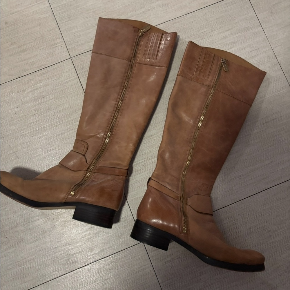 Michael Kors Tan Riding Boots
